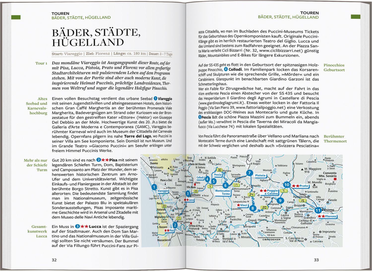 Beispielinhalt (Bild) Baedeker Reiseführer Toskana