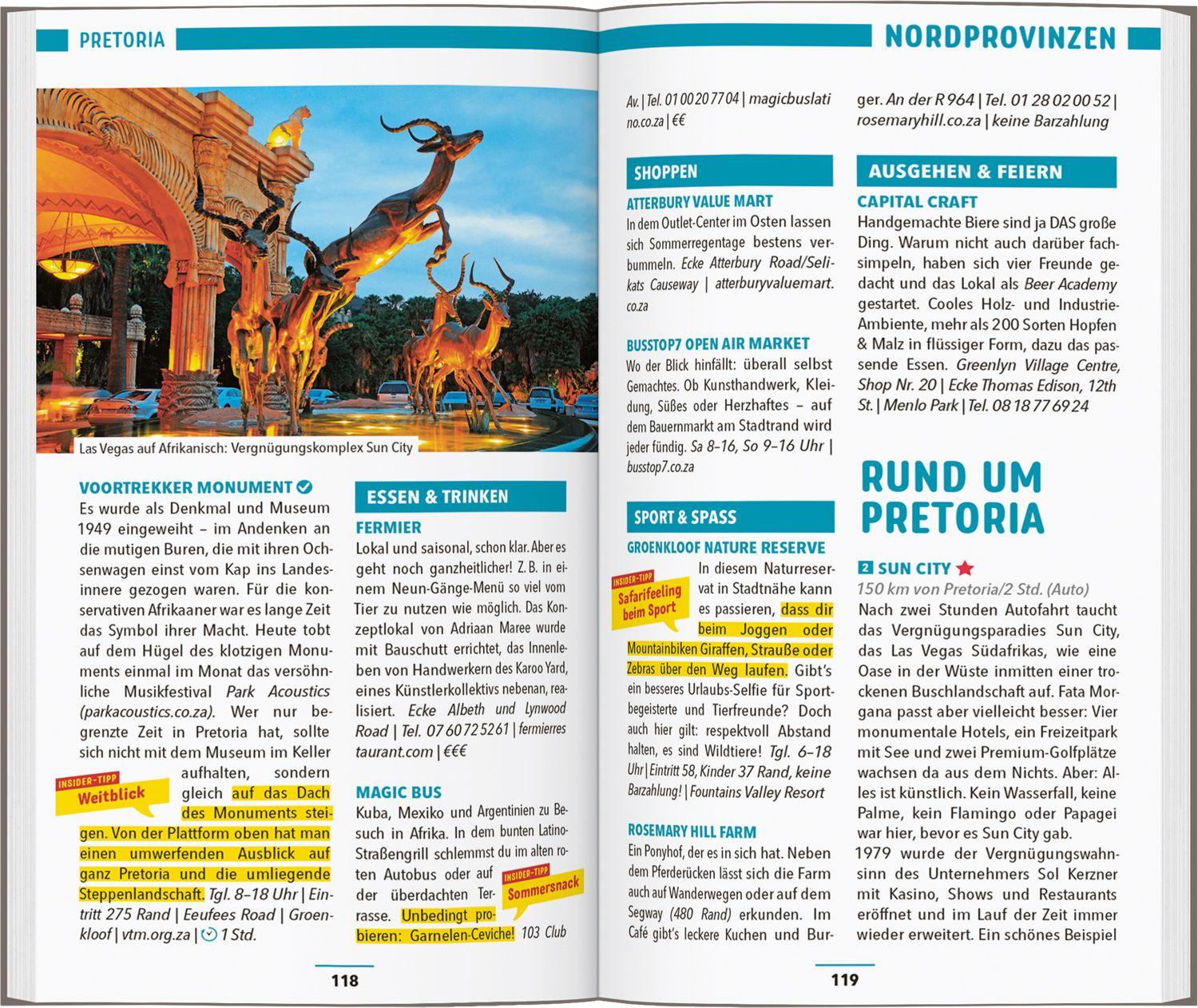 Beispielinhalt (Bild) MARCO POLO Reiseführer Südafrika
