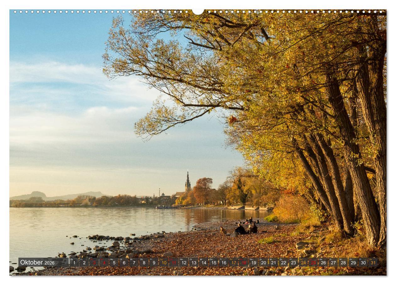 Beispielinhalt (Bild) Die Halbinsel Mettnau - Erholungsort im Bodensee (Wandkalender 2026 DIN A2 quer), CALVENDO Monatskalender