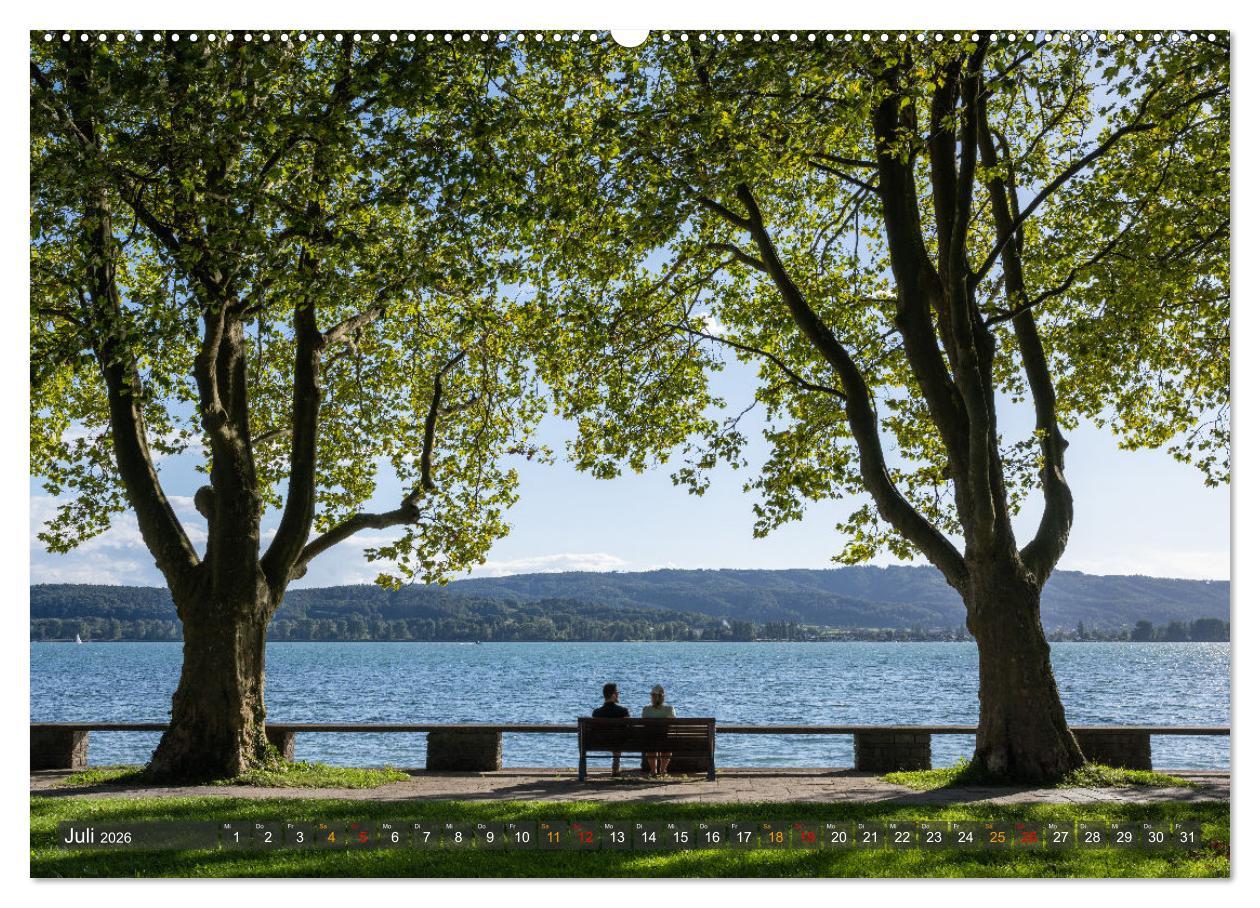 Beispielinhalt (Bild) Die Halbinsel Mettnau - Erholungsort im Bodensee (Wandkalender 2026 DIN A2 quer), CALVENDO Monatskalender