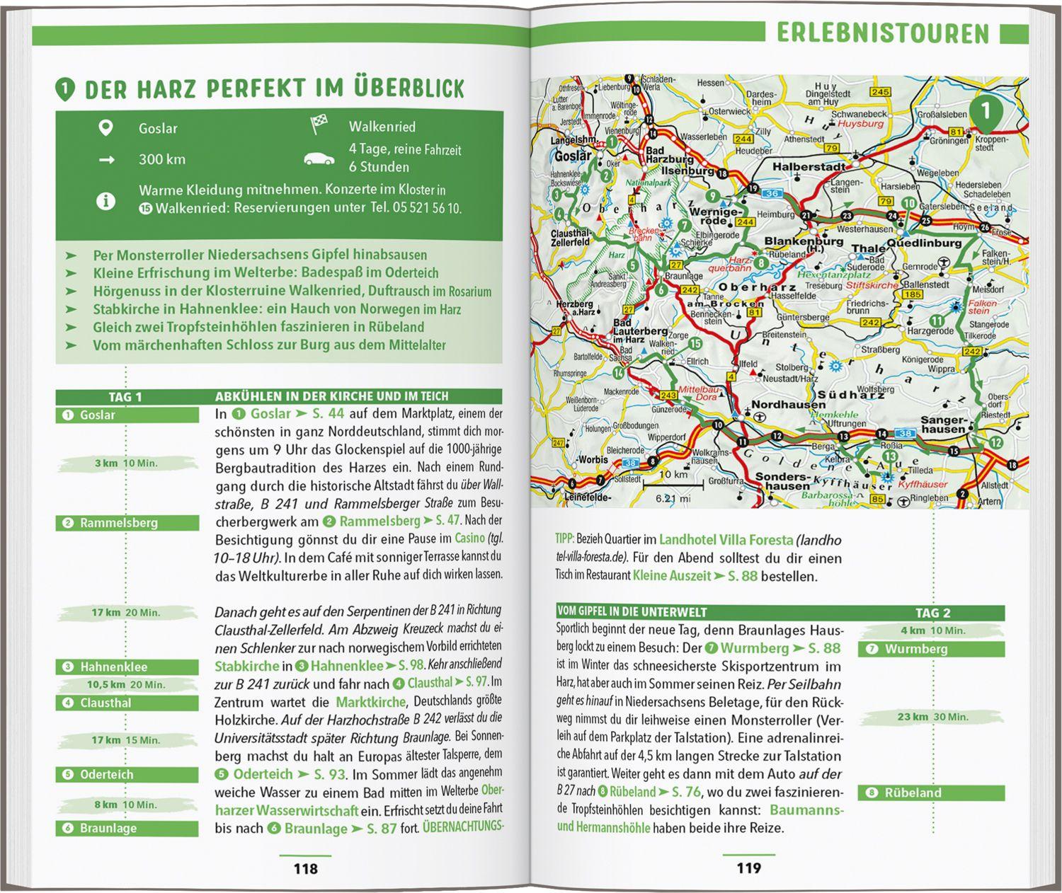 Beispielinhalt (Bild) MARCO POLO Reiseführer Harz