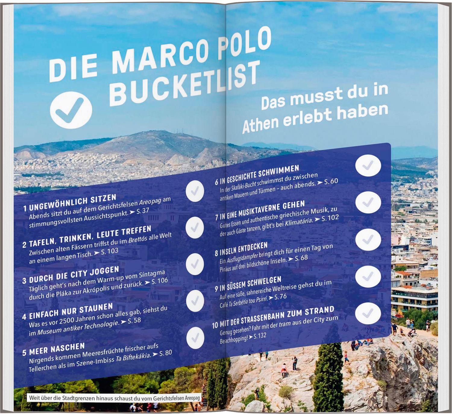 Beispielinhalt (Bild) MARCO POLO Reiseführer Athen