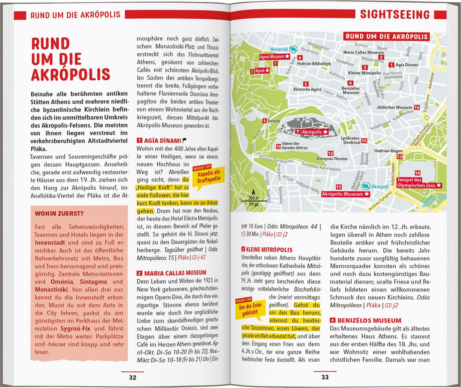 Beispielinhalt (Bild) MARCO POLO Reiseführer Athen