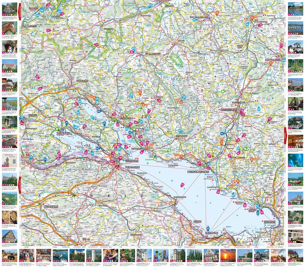 Beispielinhalt (Bild) MARCO POLO Freizeitkarte 41 Bodensee, Schwäbische Alb 1:100.000
