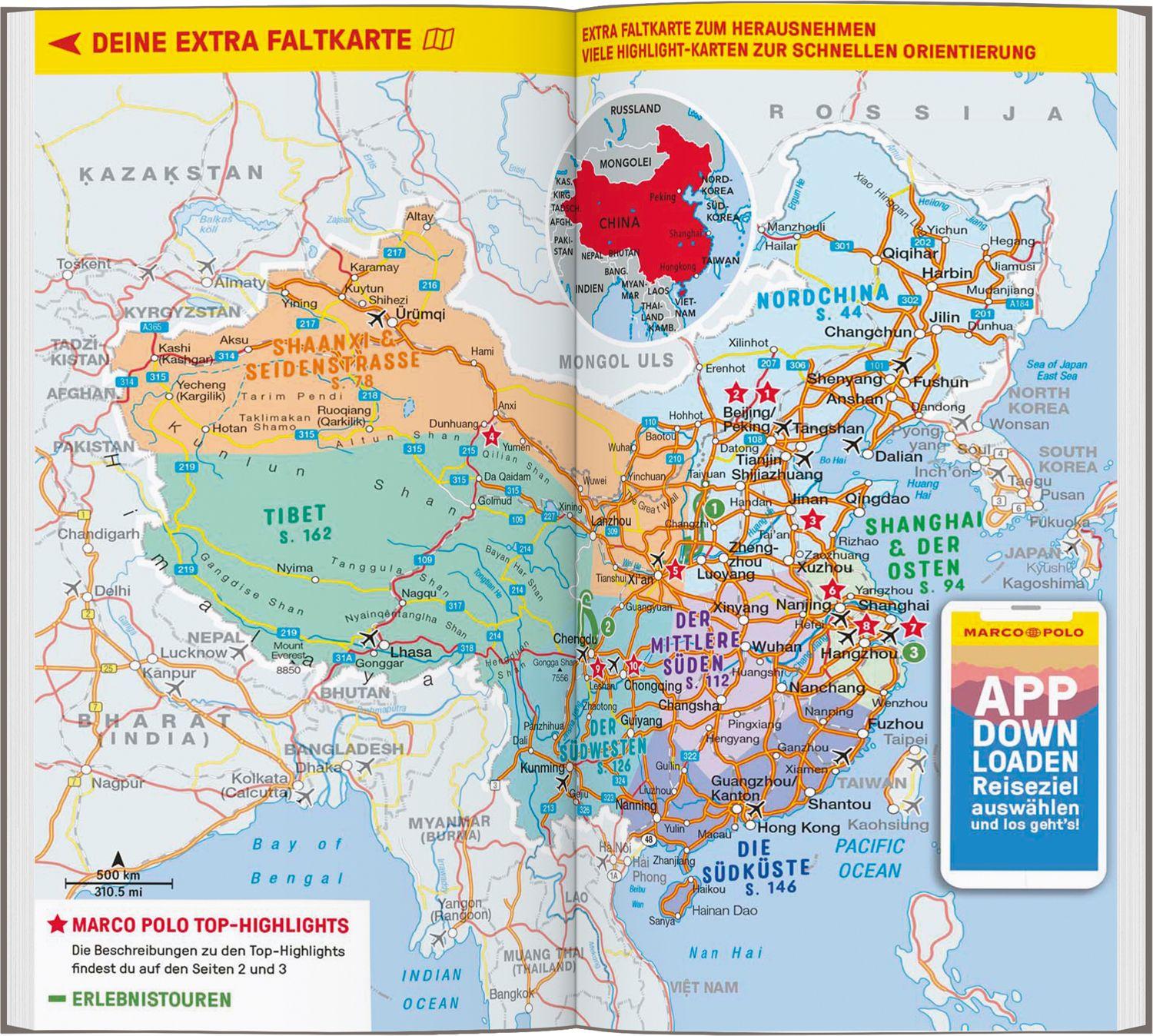 Beispielinhalt (Bild) MARCO POLO Reiseführer China