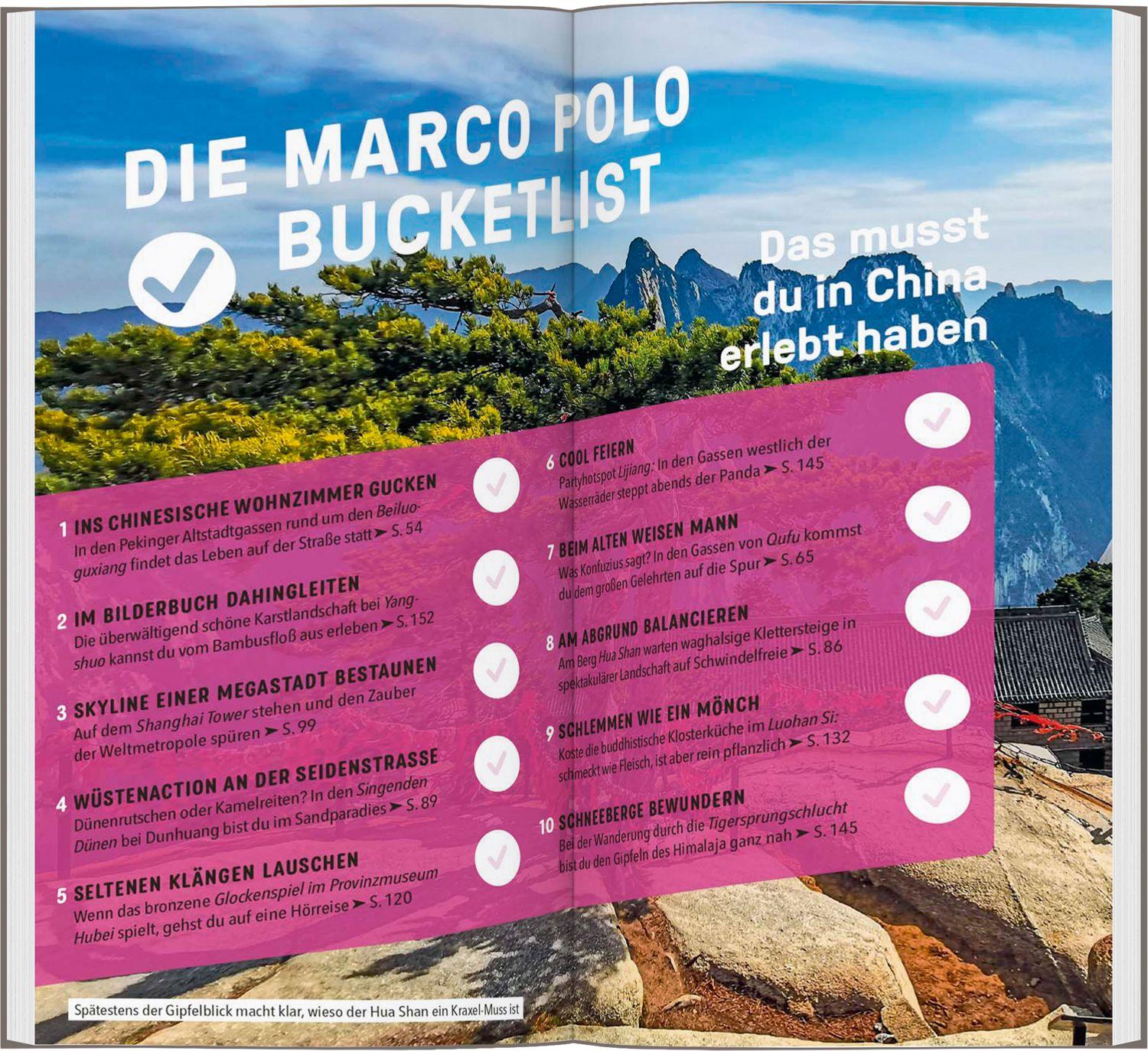 Beispielinhalt (Bild) MARCO POLO Reiseführer China