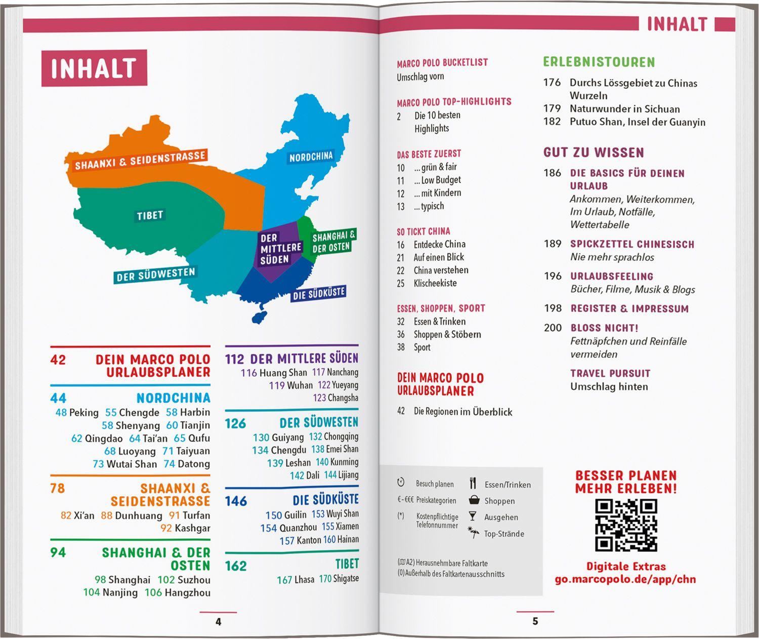 Beispielinhalt (Bild) MARCO POLO Reiseführer China
