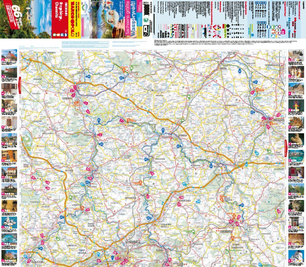 Beispielinhalt (Bild) MARCO POLO Freizeitkarte 23 Erzgebirge, Chemnitz 1:100.000
