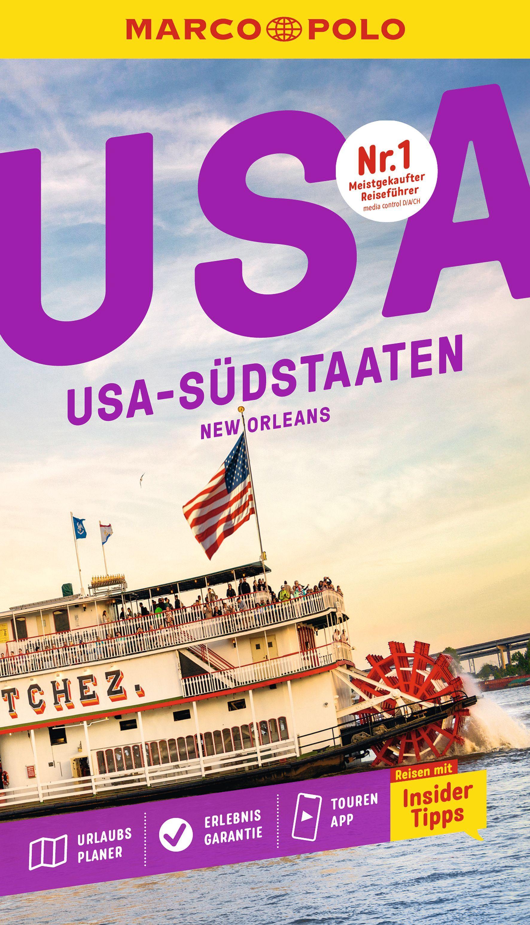 Vorderes Coverbild MARCO POLO Reiseführer USA Südstaaten, New Orleans