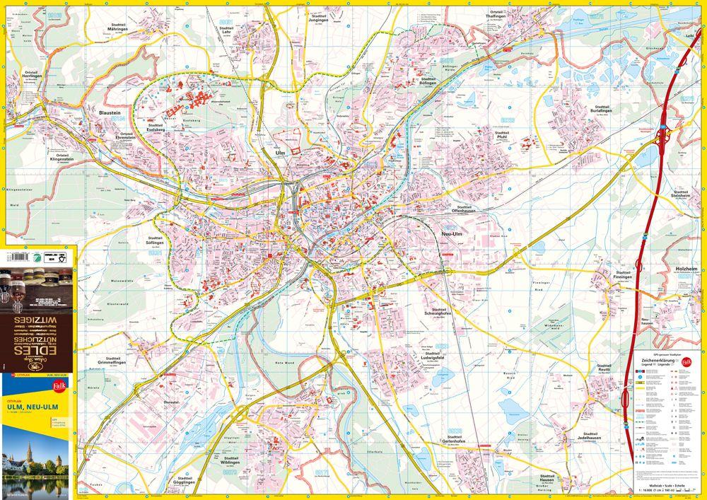 Beispielinhalt (Bild) Falk Cityplan Ulm, Neu-Ulm 1:16.000