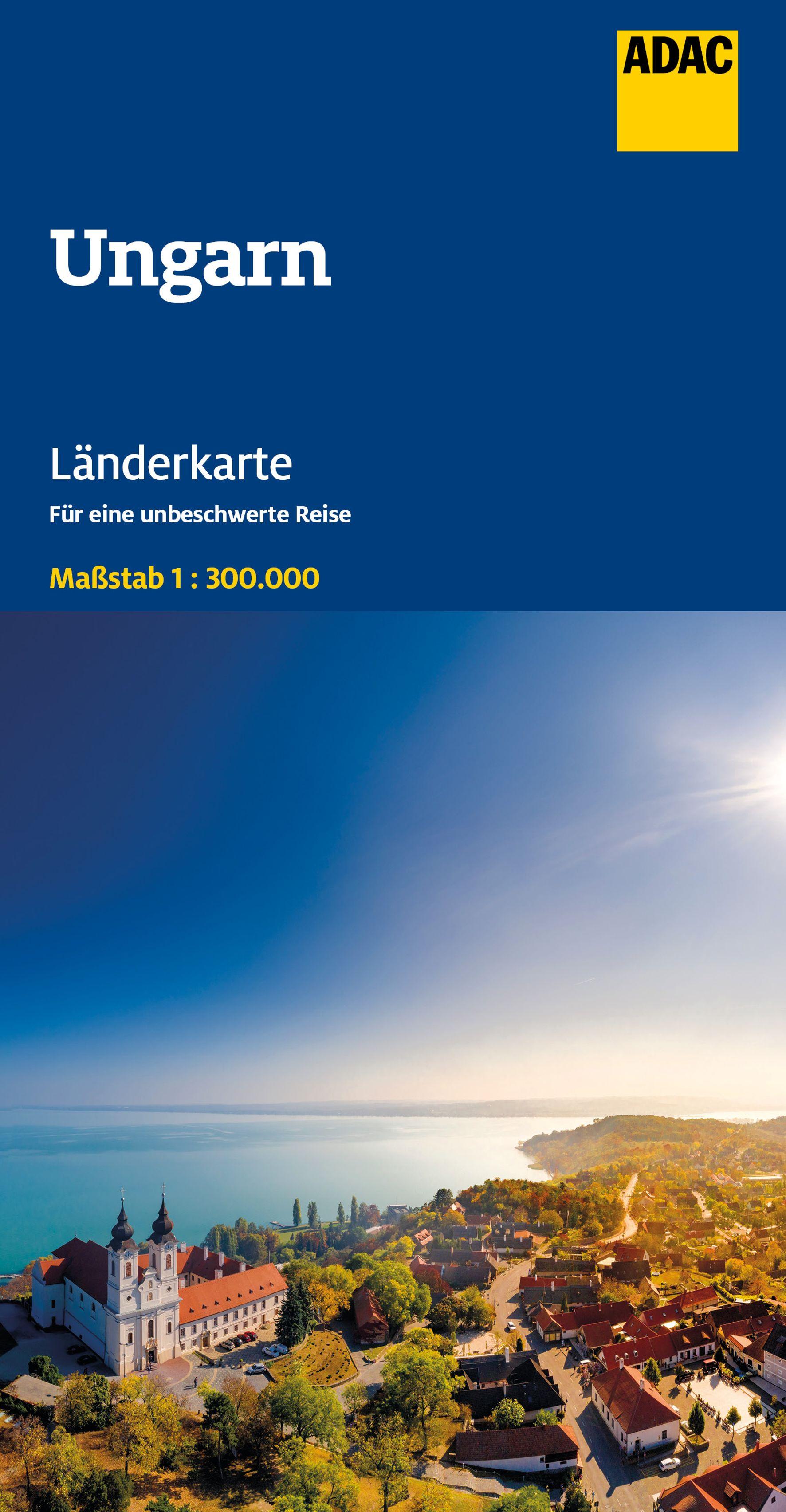 Vorderes Coverbild ADAC Länderkarte Ungarn 1:300.000
