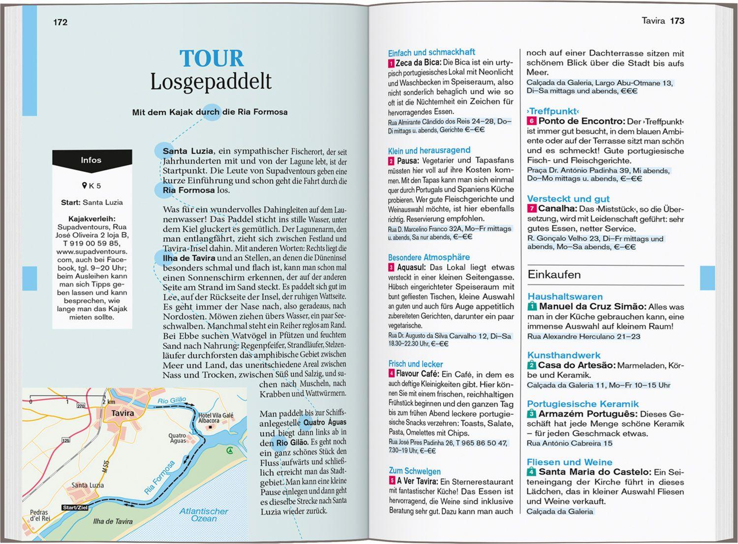 Beispielinhalt (Bild) DUMONT Reise-Taschenbuch Reiseführer Algarve