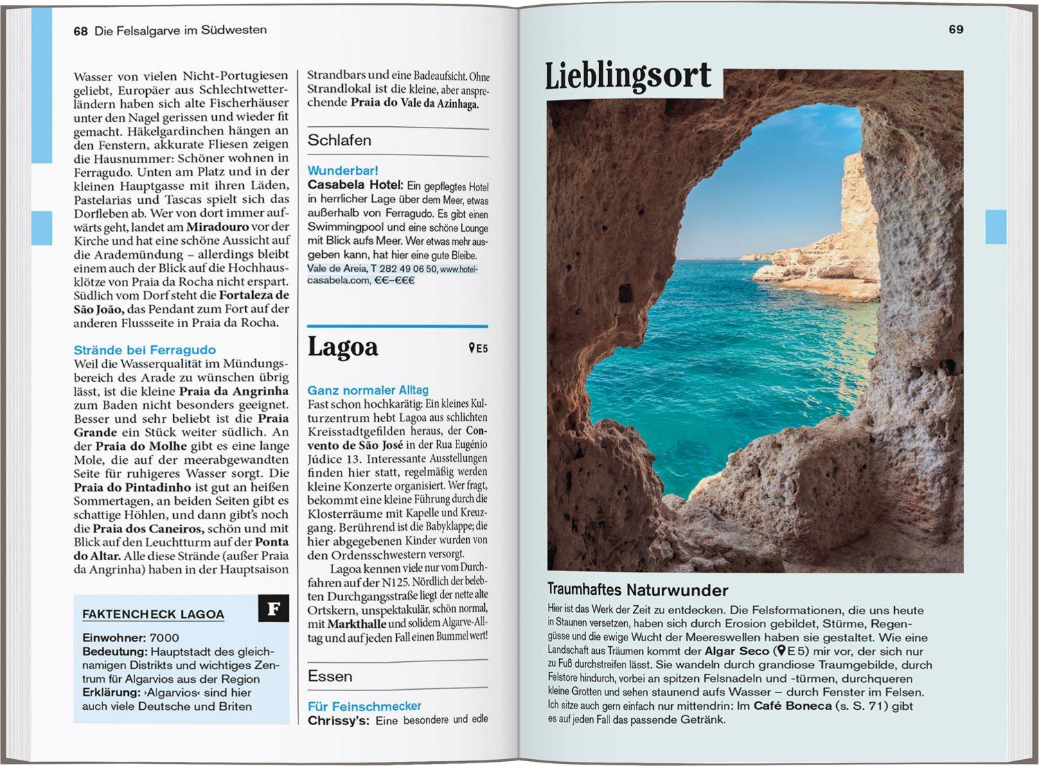 Beispielinhalt (Bild) DUMONT Reise-Taschenbuch Reiseführer Algarve