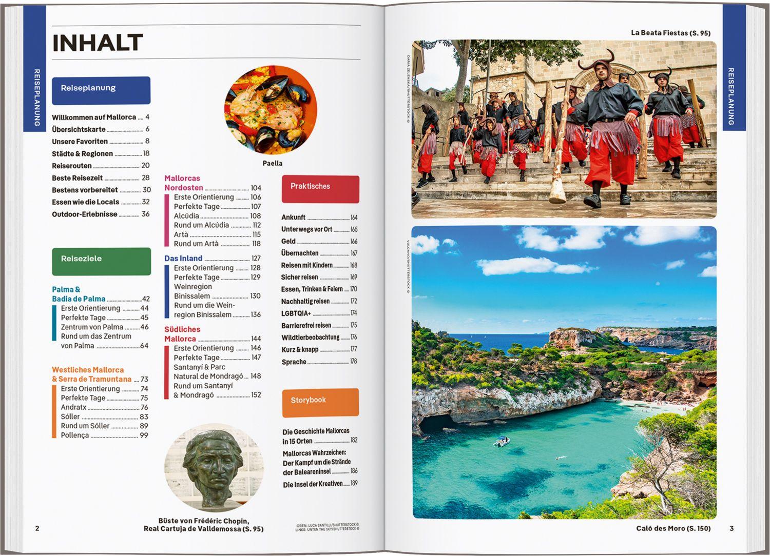 Beispielinhalt (Bild) LONELY PLANET Reiseführer Mallorca