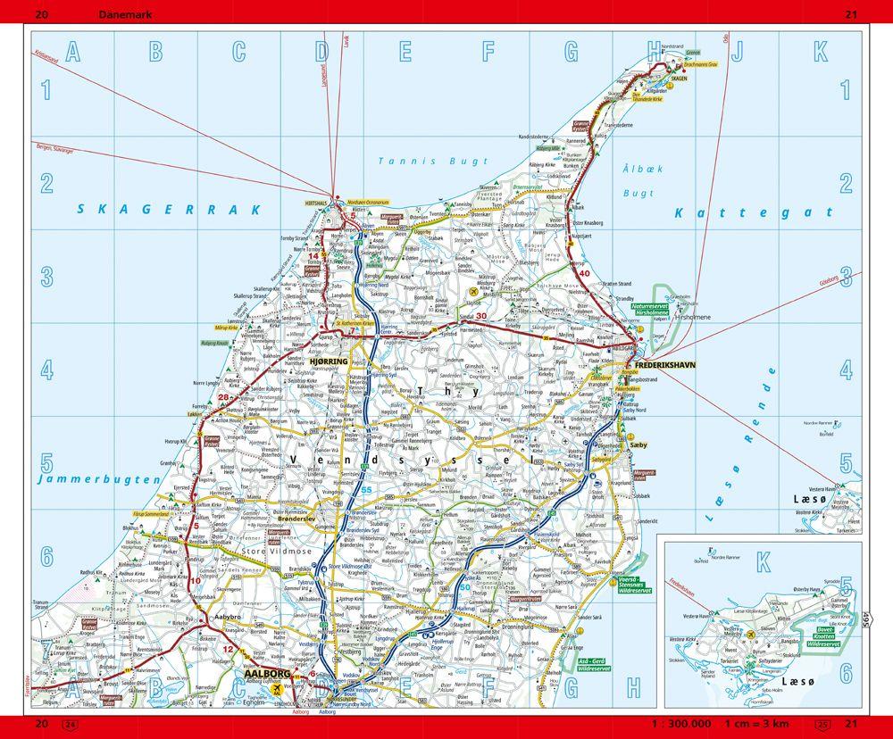Beispielinhalt (Bild) ADAC Der Große Autoatlas 2026/2027 Deutschland und seine Nachbarregionen 1:300.000
