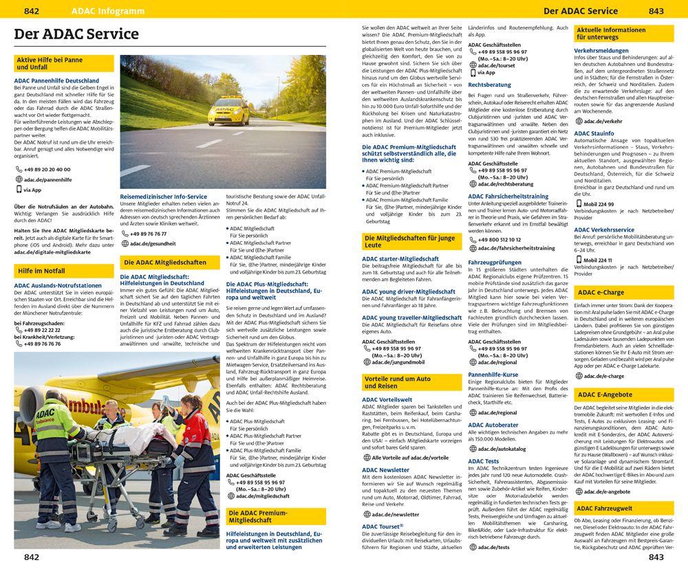 Beispielinhalt (Bild) ADAC Der Große Autoatlas 2026/2027 Deutschland und seine Nachbarregionen 1:300.000