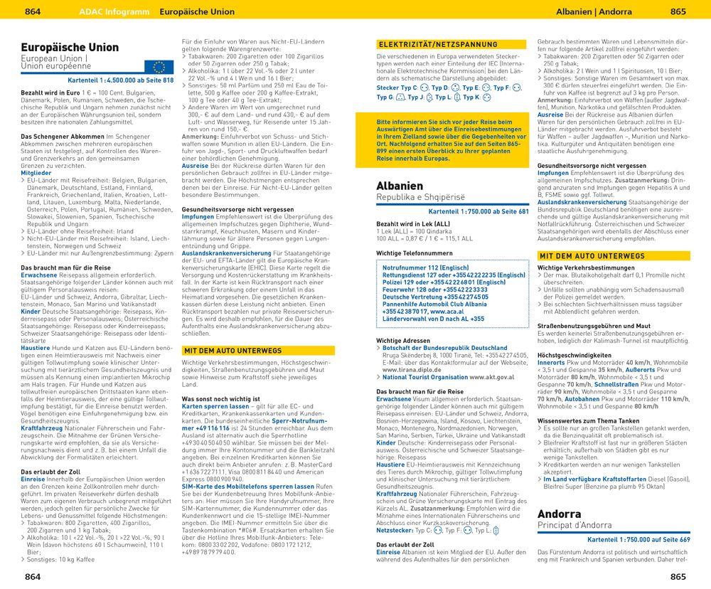 Beispielinhalt (Bild) ADAC Der Große Autoatlas 2026/2027 Deutschland und seine Nachbarregionen 1:300.000