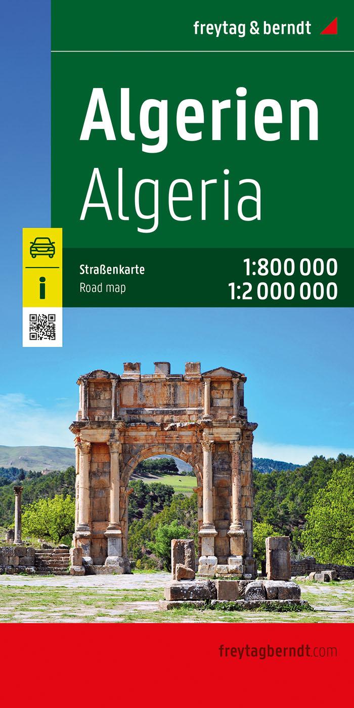 Vorderes Coverbild Algerien, Straßenkarte 1:800.000 - 1:2.000.000, freytag & berndt