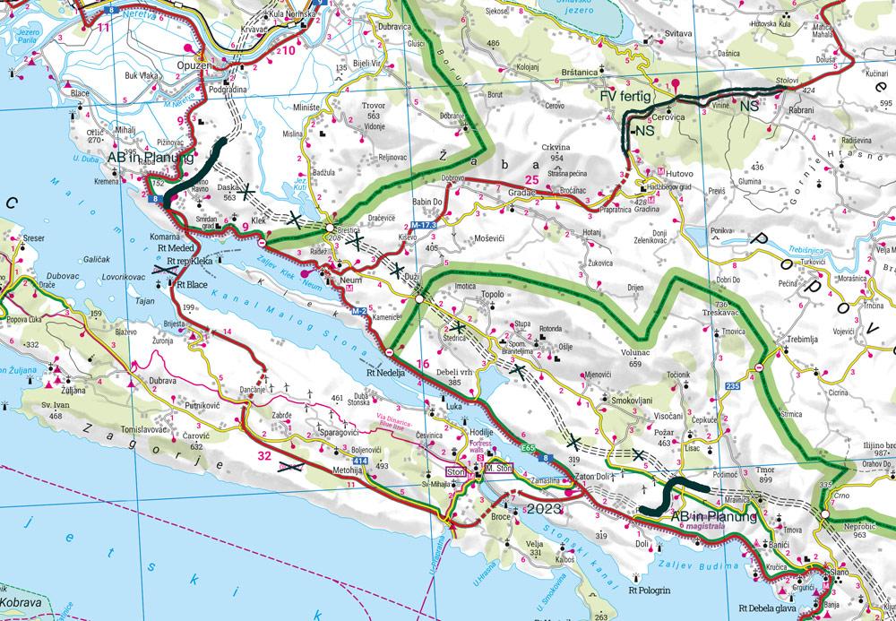 Beispielinhalt (Bild) Kroatien Küste, Straßen- und Freizeitkarte 1:200.000, freytag & berndt