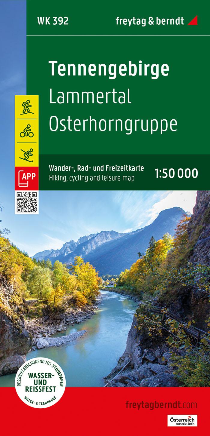 Vorderes Coverbild Tennengebirge, Wander-, Rad- und Freizeitkarte 1:50.000, freytag & berndt, WK 392