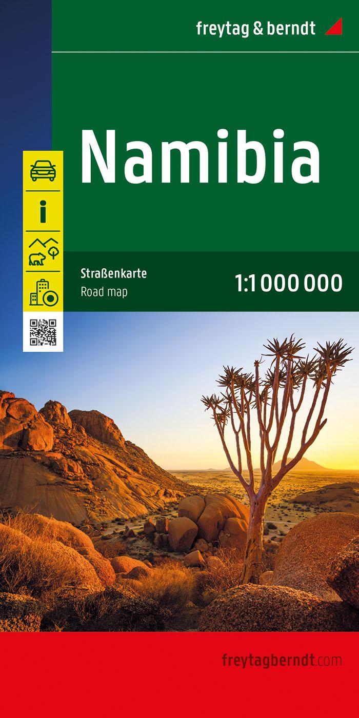 Vorderes Coverbild Namibia, Straßenkarte 1:1.000.000, freytag & berndt