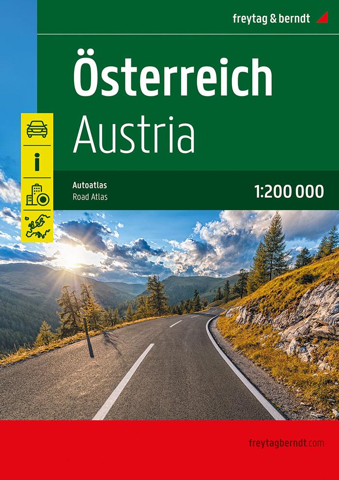 Vorderes Coverbild Österreich, Autoatlas 1:200.000, freytag & berndt