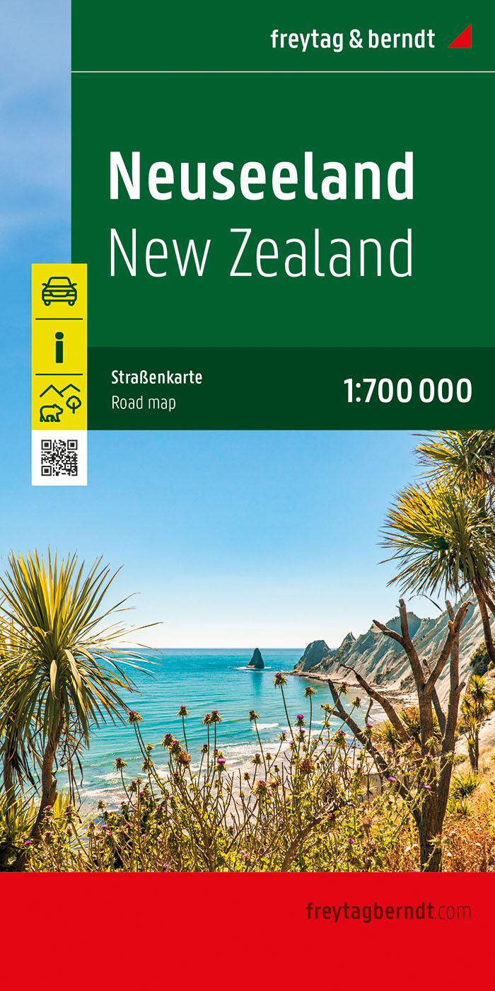 Vorderes Coverbild Neuseeland, Straßenkarte 1:700.000, freytag & berndt