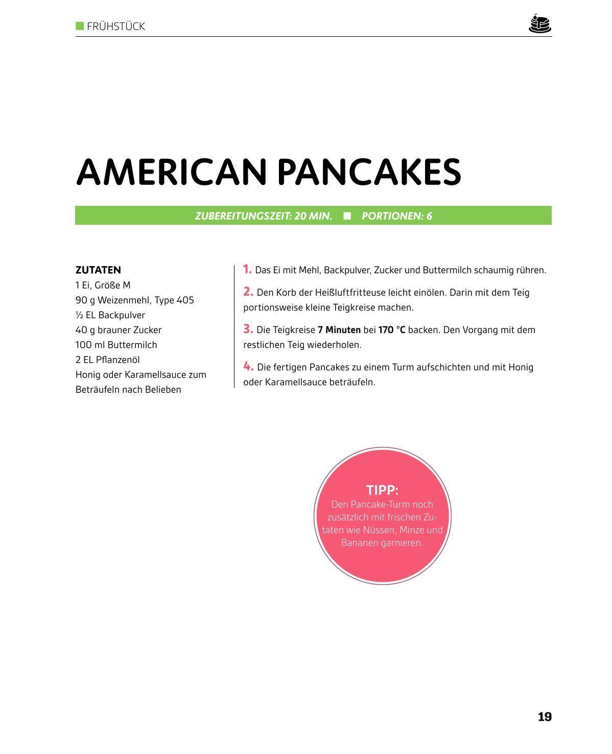 Beispielinhalt (Bild) Heißluftfritteuse GOLD Das Backbuch