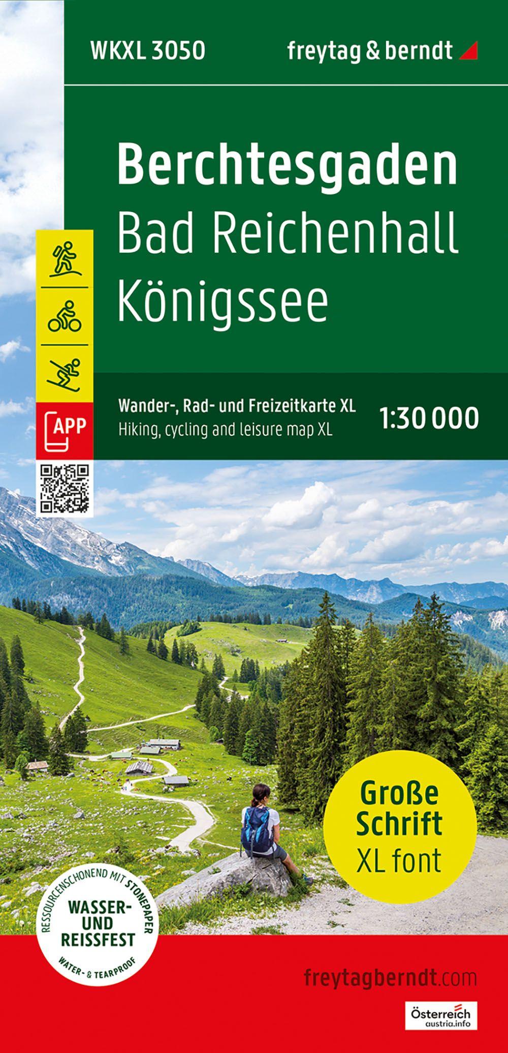 Vorderes Coverbild Berchtesgaden XL, Wander-, Rad- und Freizeitkarte XL 1:30.000, freytag & berndt, WKXL 3050