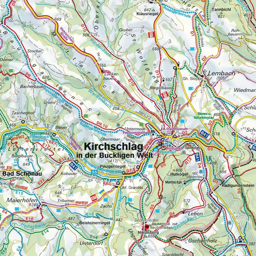 Beispielinhalt (Bild) Wechsel, Wander-, Rad- und Freizeitkarte 1:50.000, freytag & berndt, WK 422