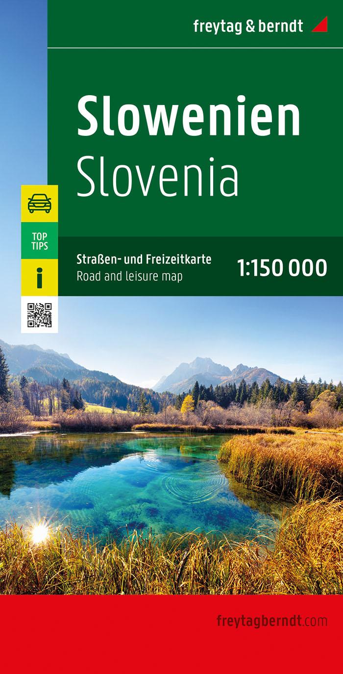 Vorderes Coverbild Slowenien, Straßen- und Freizeitkarte 1:150.000, freytag & berndt