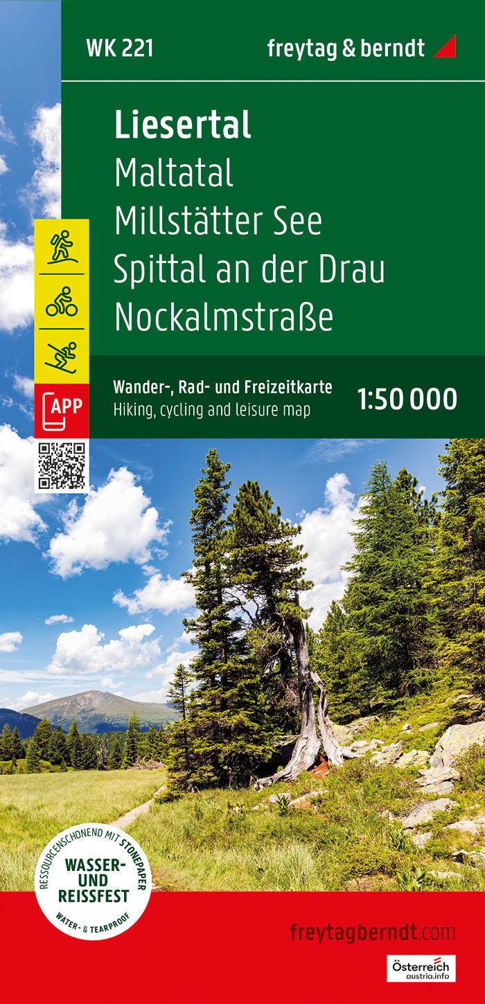 Vorderes Coverbild Liesertal, Wander-, Rad- und Freizeitkarte 1:50.000, freytag & berndt, WK 221