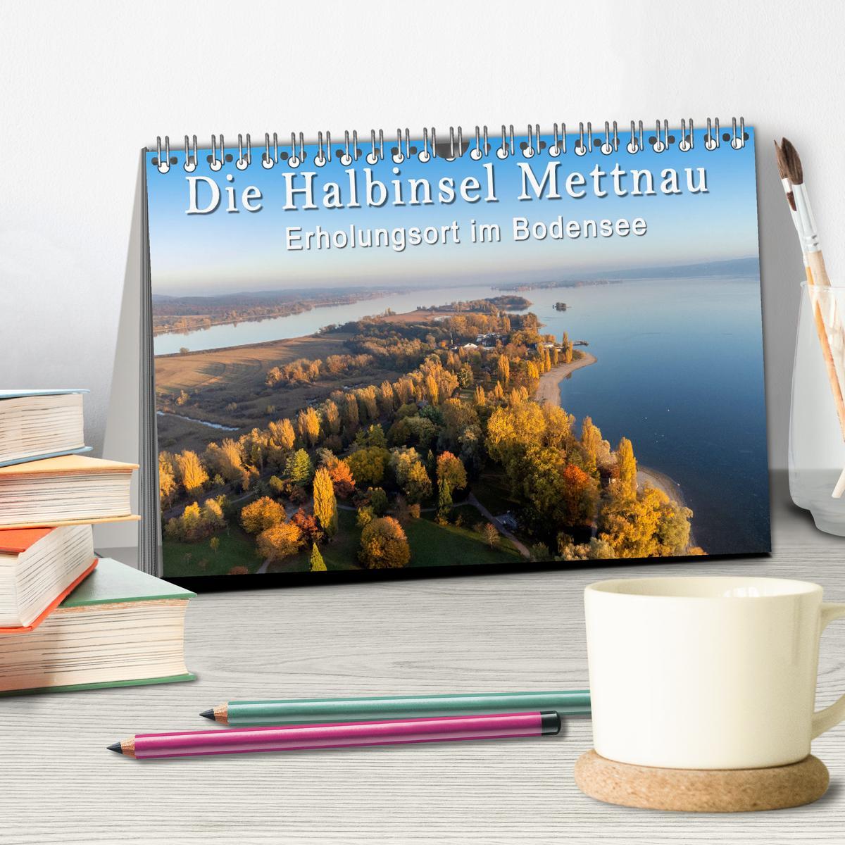 Beispielinhalt (Bild) Die Halbinsel Mettnau - Erholungsort im Bodensee (Tischkalender 2026 DIN A5 quer), CALVENDO Monatskalender
