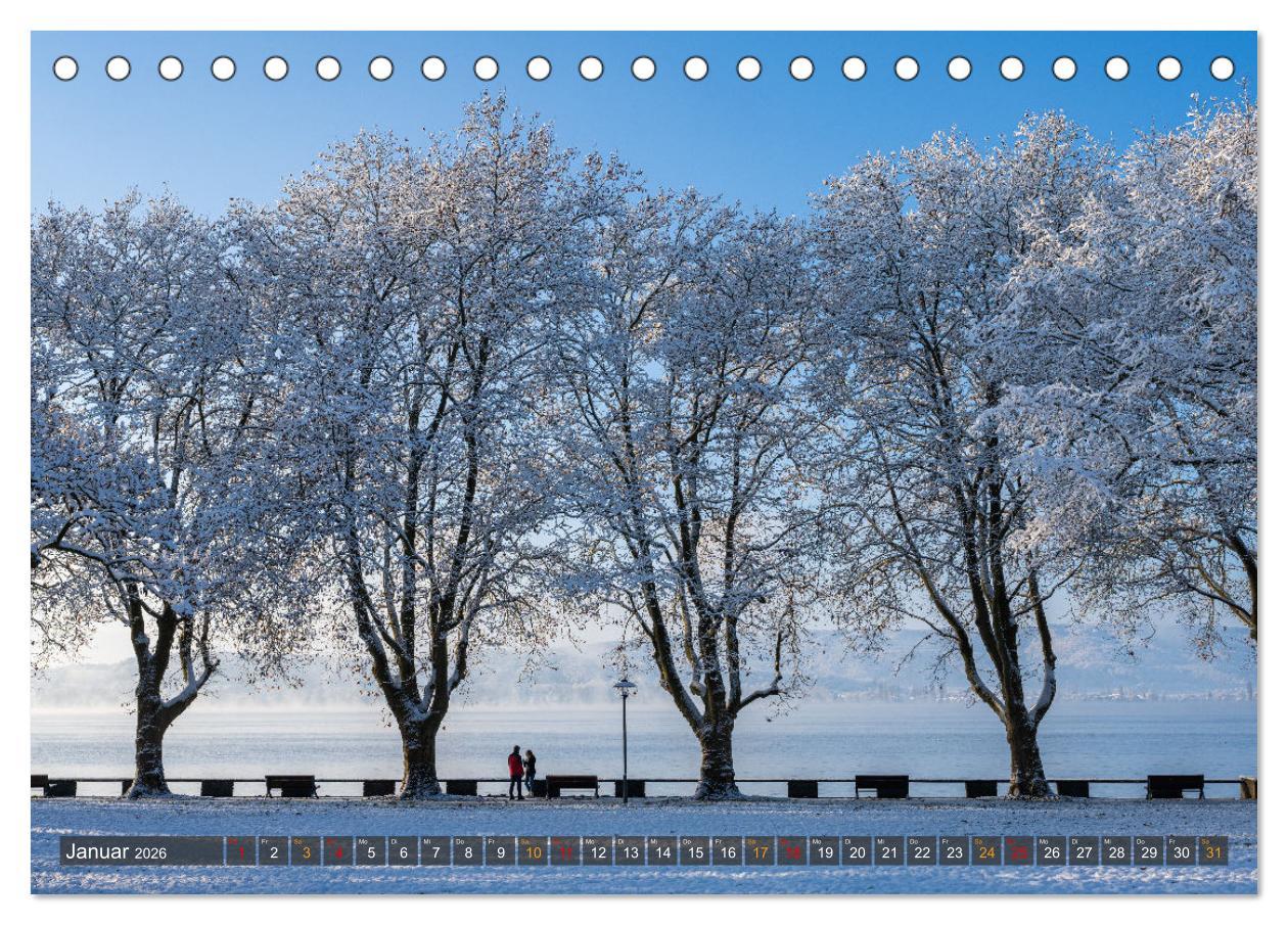 Beispielinhalt (Bild) Die Halbinsel Mettnau - Erholungsort im Bodensee (Tischkalender 2026 DIN A5 quer), CALVENDO Monatskalender