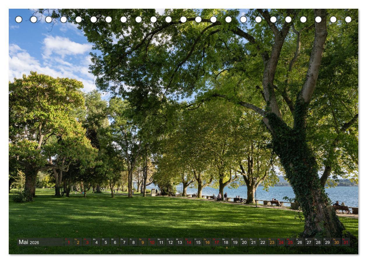Beispielinhalt (Bild) Die Halbinsel Mettnau - Erholungsort im Bodensee (Tischkalender 2026 DIN A5 quer), CALVENDO Monatskalender
