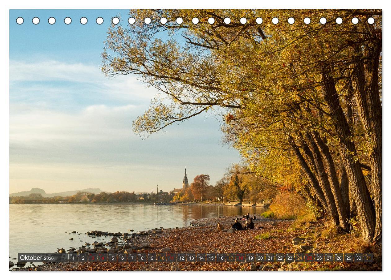 Beispielinhalt (Bild) Die Halbinsel Mettnau - Erholungsort im Bodensee (Tischkalender 2026 DIN A5 quer), CALVENDO Monatskalender