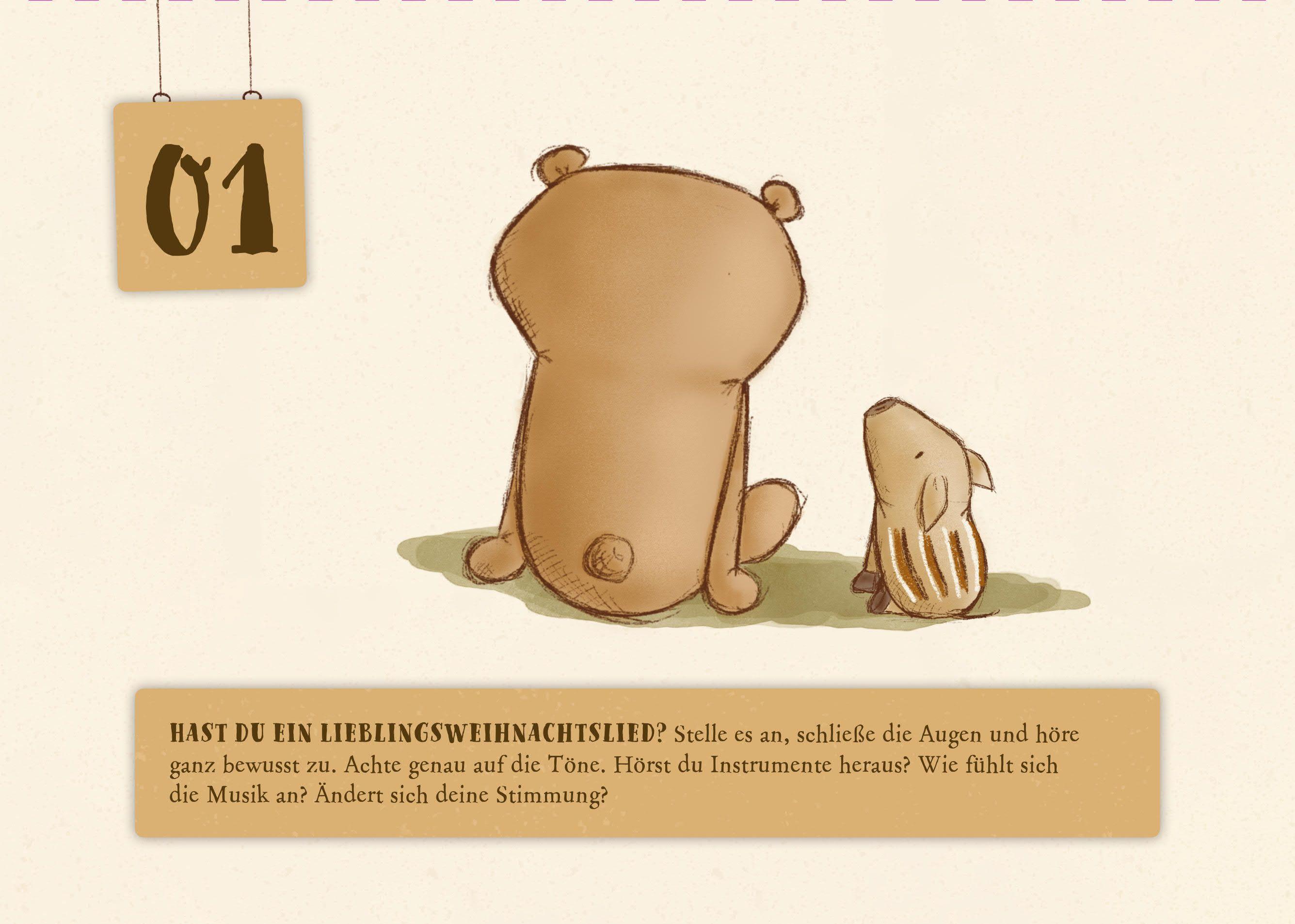 Beispielinhalt (Bild) Mister O'Lui - 24 Glücksmomente für den Advent