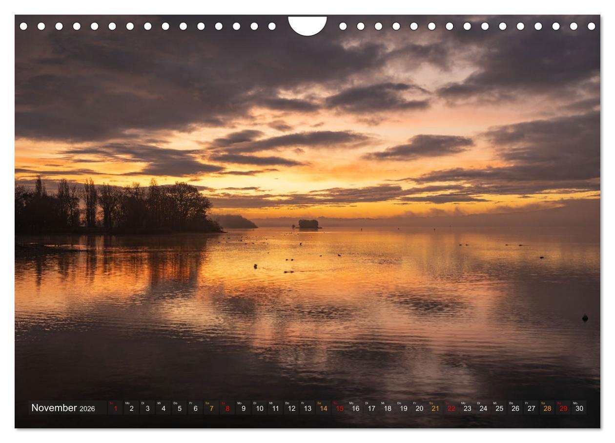 Beispielinhalt (Bild) Die Halbinsel Mettnau - Erholungsort im Bodensee (Wandkalender 2026 DIN A4 quer), CALVENDO Monatskalender