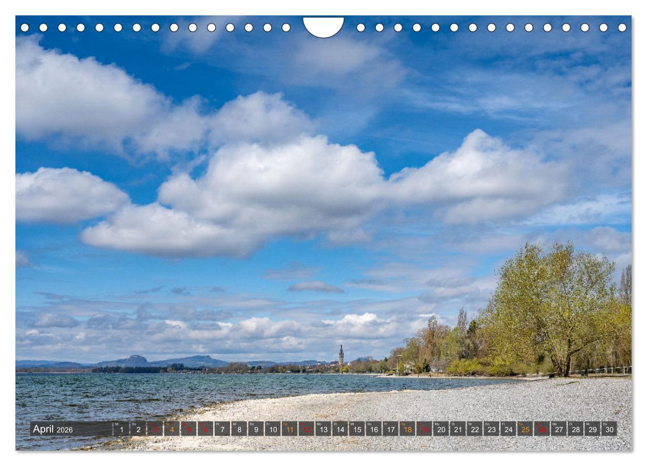 Beispielinhalt (Bild) Die Halbinsel Mettnau - Erholungsort im Bodensee (Wandkalender 2026 DIN A4 quer), CALVENDO Monatskalender
