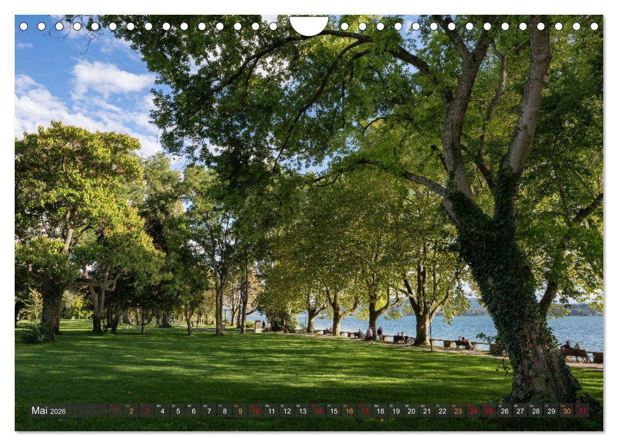 Beispielinhalt (Bild) Die Halbinsel Mettnau - Erholungsort im Bodensee (Wandkalender 2026 DIN A4 quer), CALVENDO Monatskalender