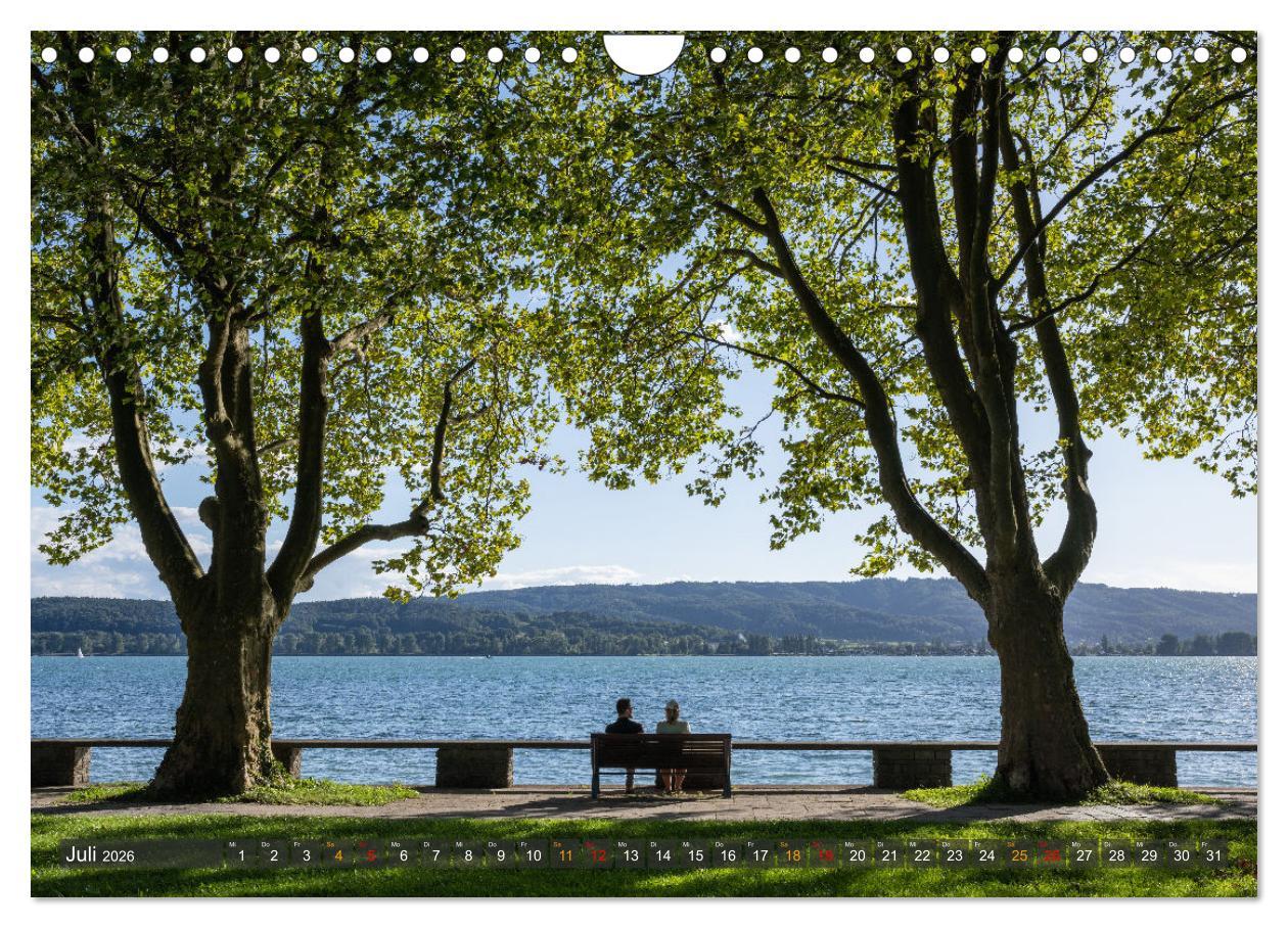 Beispielinhalt (Bild) Die Halbinsel Mettnau - Erholungsort im Bodensee (Wandkalender 2026 DIN A4 quer), CALVENDO Monatskalender