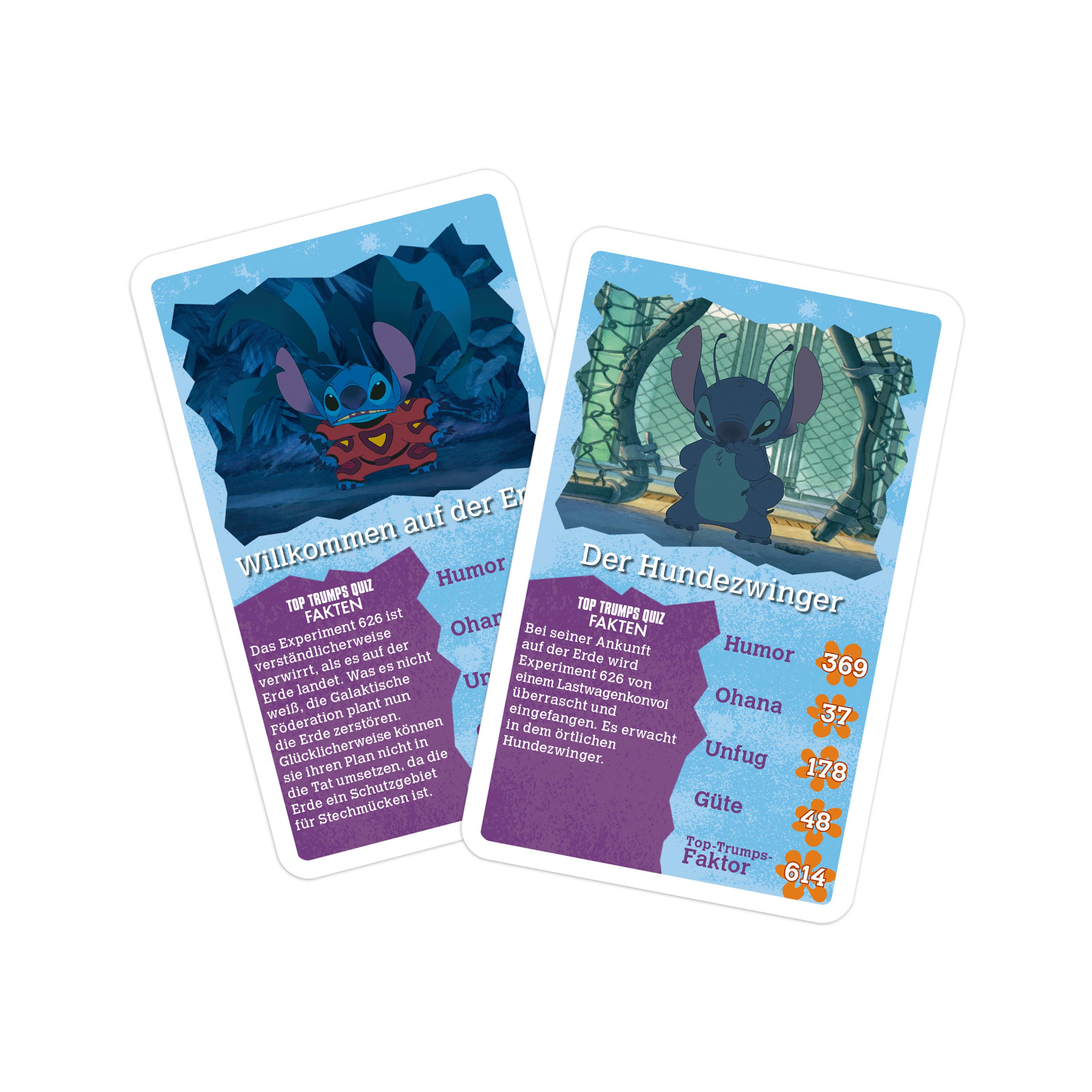 Beispielinhalt (Bild) Top Trumps Lilo & Stitch