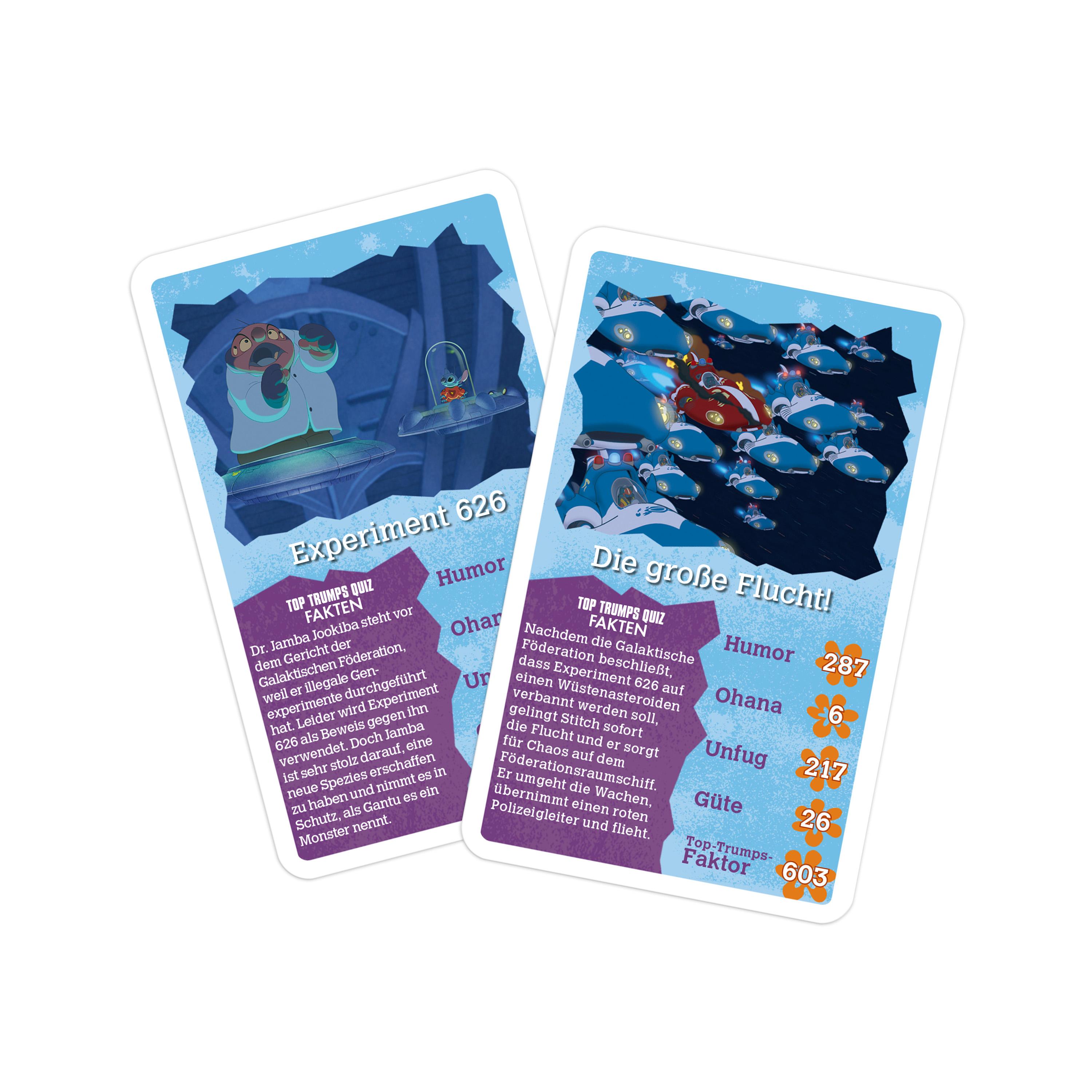Beispielinhalt (Bild) Top Trumps Lilo & Stitch