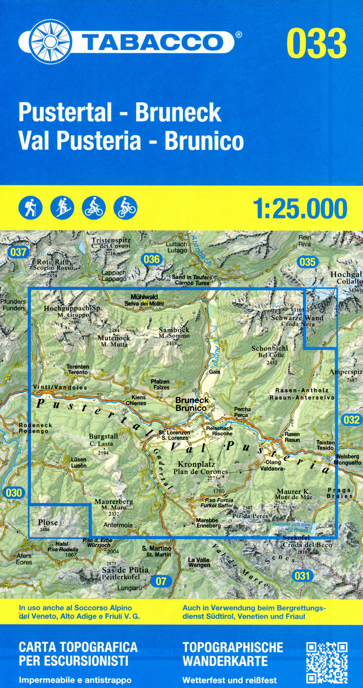 Vorderes Coverbild 33 Pustertal-Bruneck-Val Pusteria-Brunico