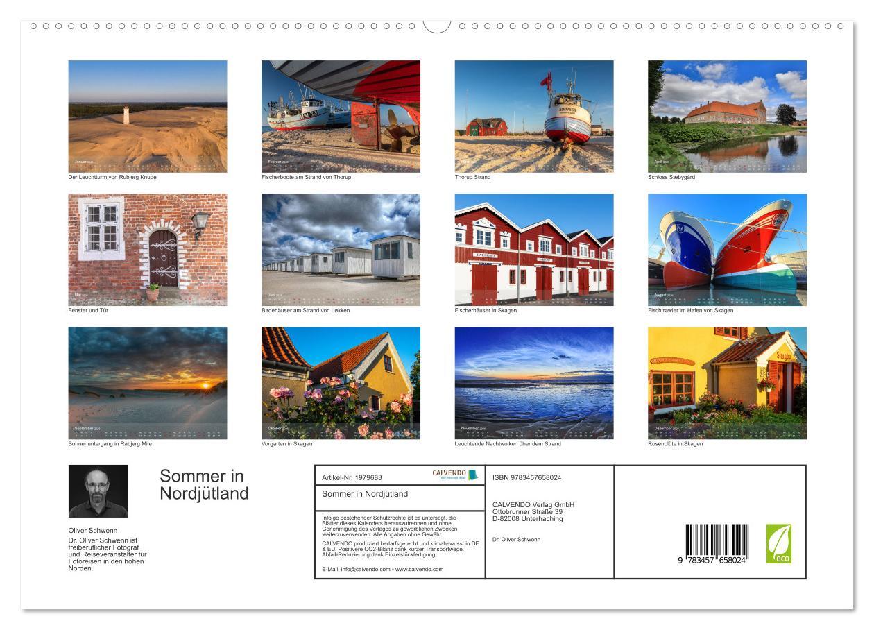 Beispielinhalt (Bild) Sommer in Nordjütland (hochwertiger Premium Wandkalender 2026 DIN A2 quer), Kunstdruck in Hochglanz
