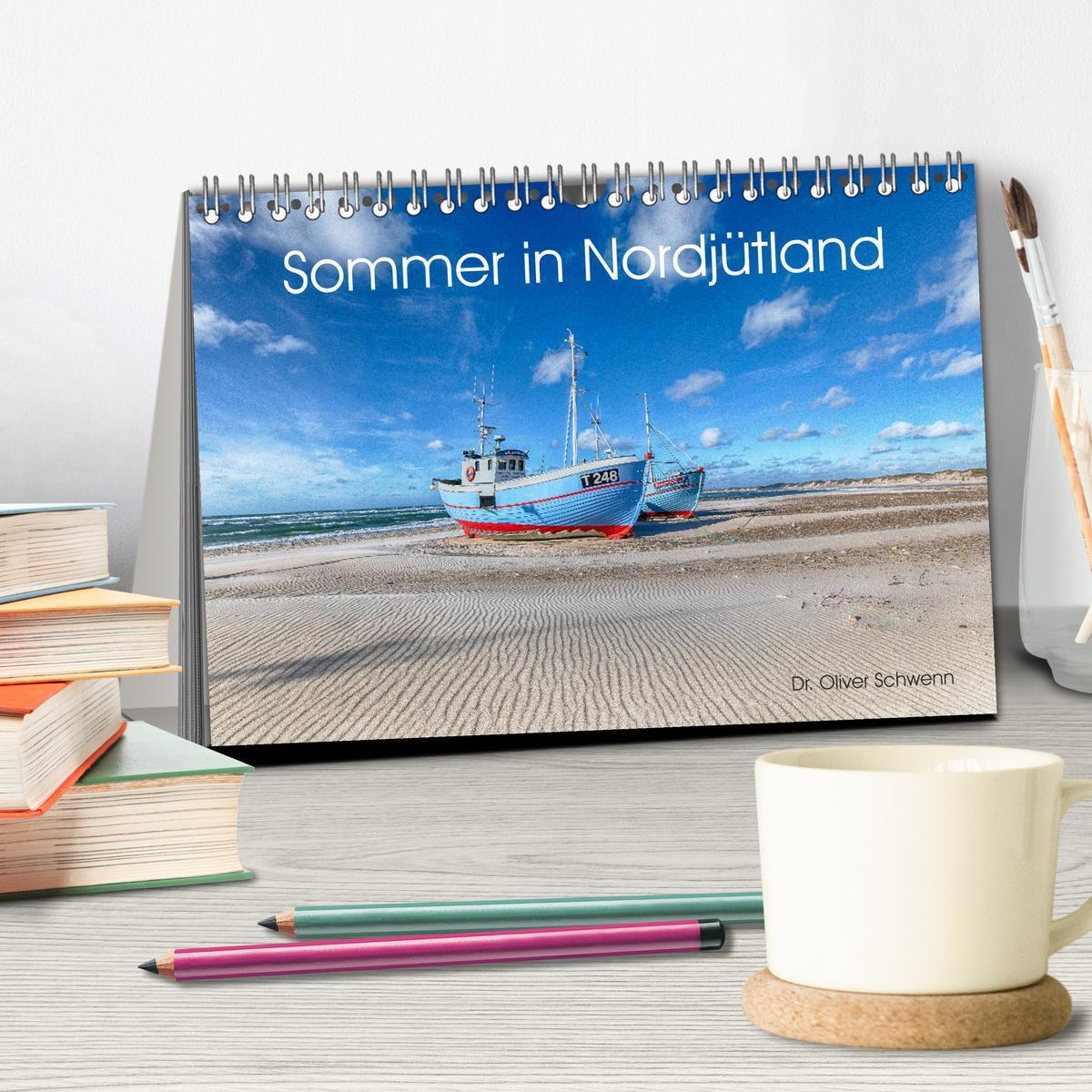 Beispielinhalt (Bild) Sommer in Nordjütland (Tischkalender 2026 DIN A5 quer), CALVENDO Monatskalender