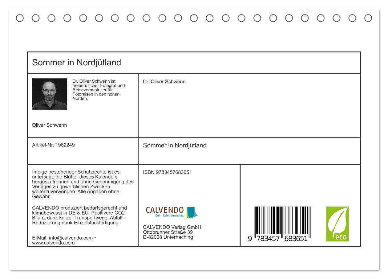 Beispielinhalt (Bild) Sommer in Nordjütland (Tischkalender 2026 DIN A5 quer), CALVENDO Monatskalender