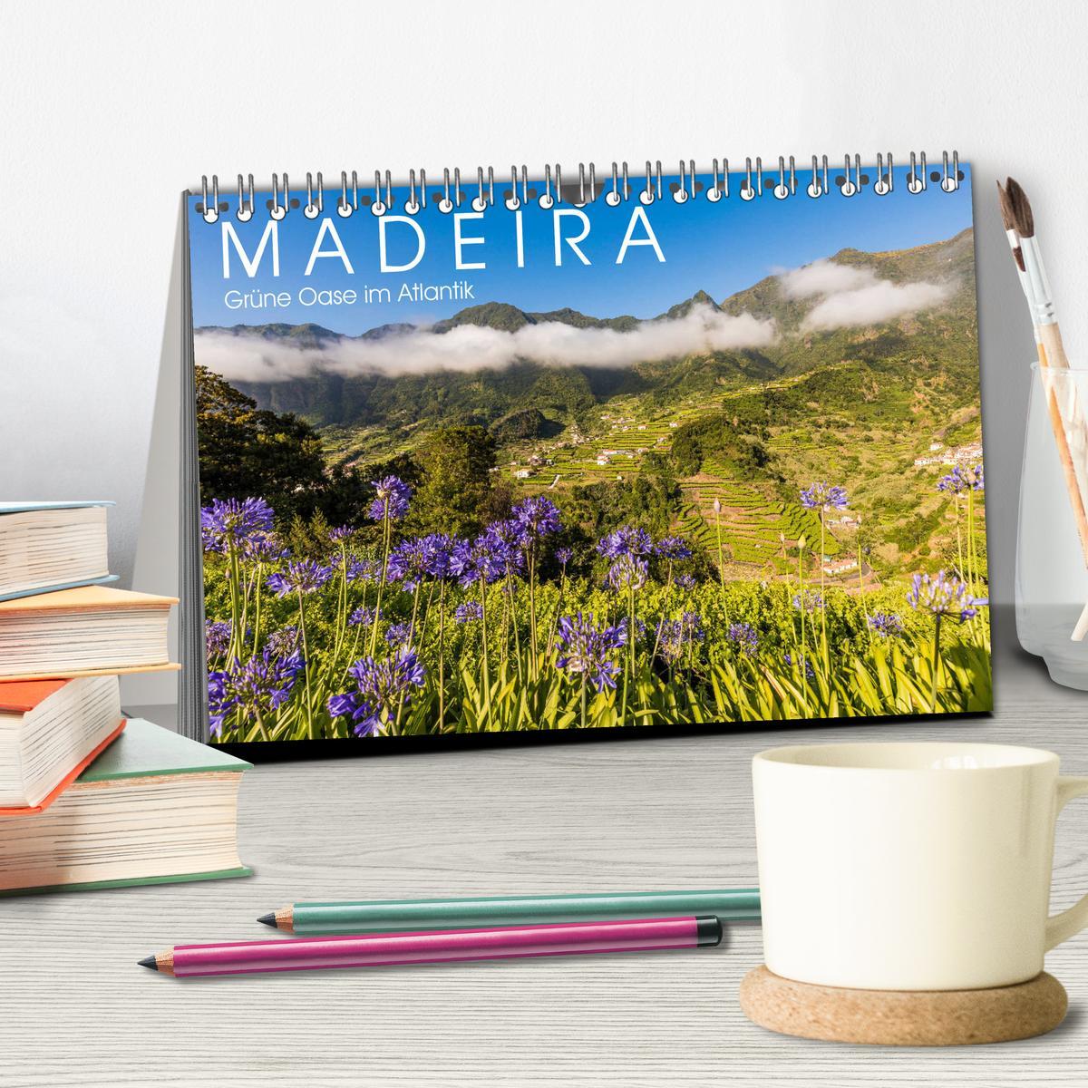 Beispielinhalt (Bild) MADEIRA Grüne Oase im Atlantik (Tischkalender 2026 DIN A5 quer), CALVENDO Monatskalender