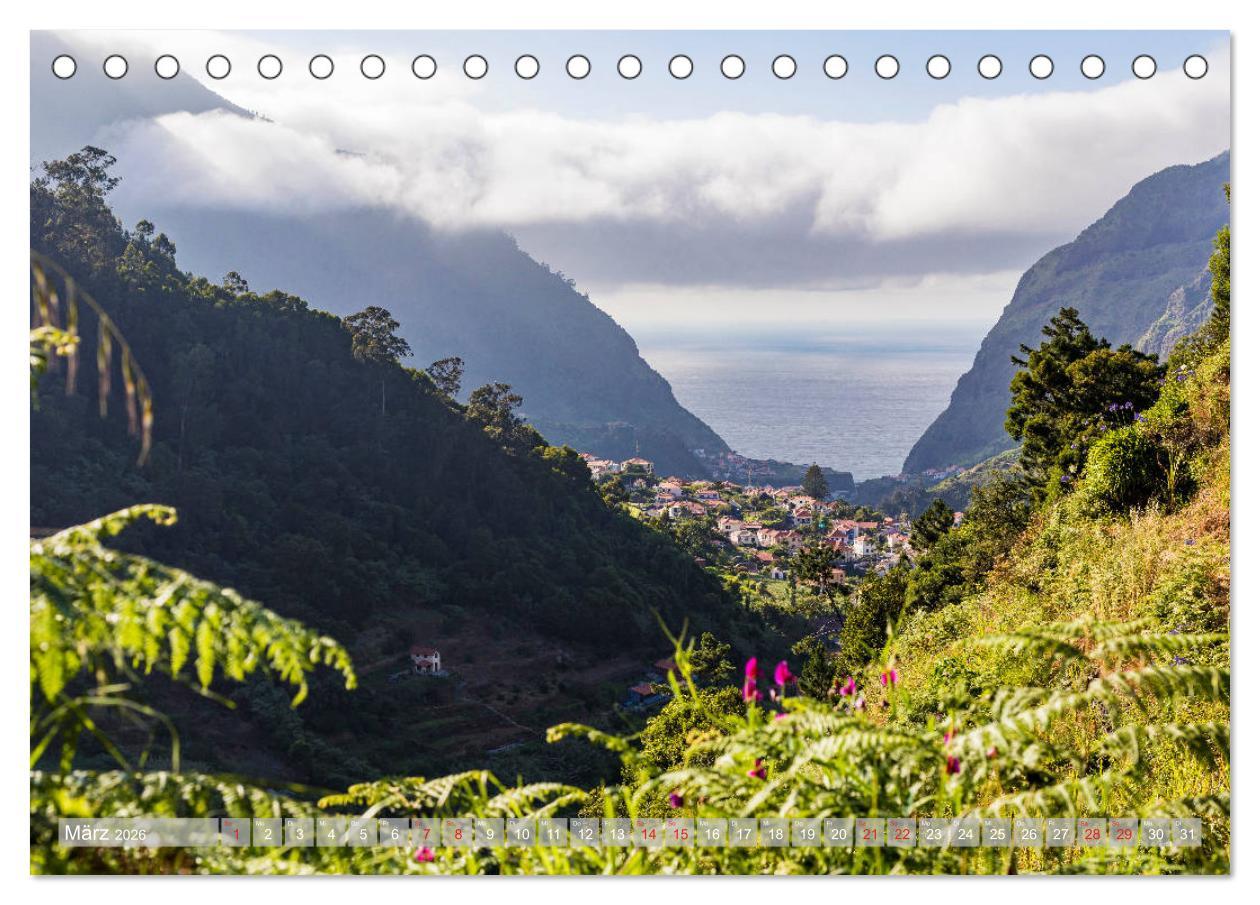 Beispielinhalt (Bild) MADEIRA Grüne Oase im Atlantik (Tischkalender 2026 DIN A5 quer), CALVENDO Monatskalender
