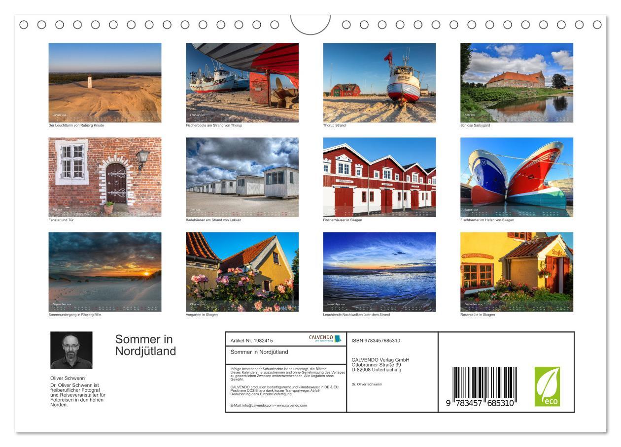 Beispielinhalt (Bild) Sommer in Nordjütland (Wandkalender 2026 DIN A4 quer), CALVENDO Monatskalender